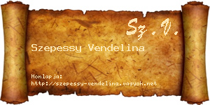 Szepessy Vendelina névjegykártya